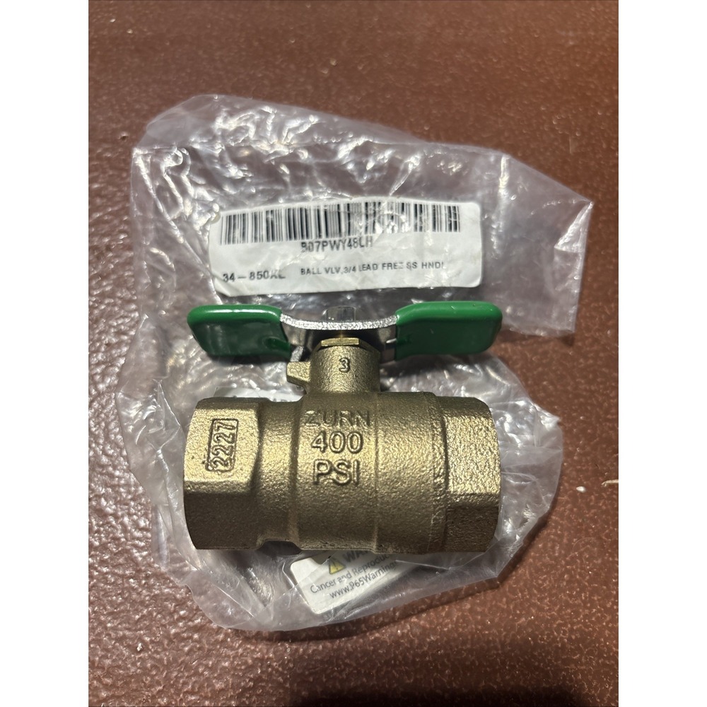 Zurn Wilkins 3/4" Full Port Bronze Ball Valve (Model 850XL or 34-850TXL